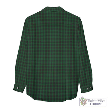 Graham Tartan Womens Casual Shirt with Family Crest