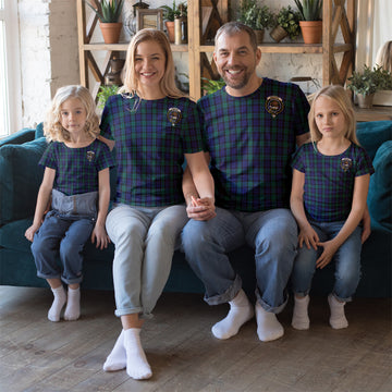 Graham of Menteith Tartan T-Shirt with Family Crest