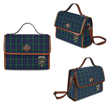 Graham of Menteith Tartan Waterproof Canvas Bag with Family Crest