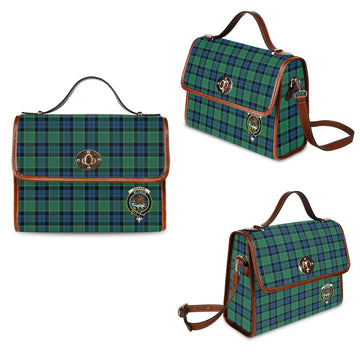 Graham of Menteith Ancient Tartan Waterproof Canvas Bag with Family Crest