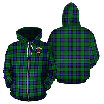 Graham of Menteith Modern Tartan Hoodie with Family Crest