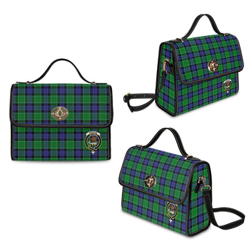 Graham of Menteith Modern Tartan Waterproof Canvas Bag with Family Crest