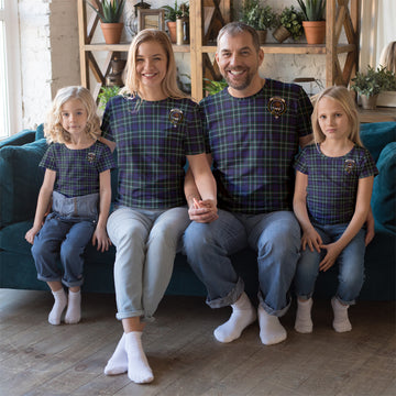 Graham of Montrose Modern Tartan T-Shirt with Family Crest