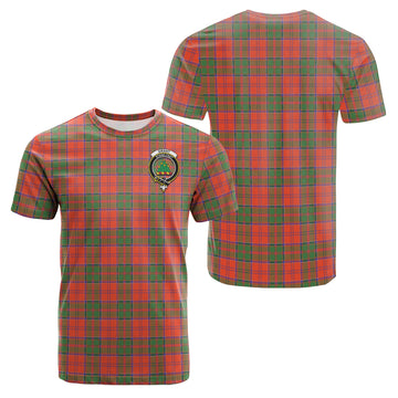 Grant Ancient Tartan T-Shirt with Family Crest
