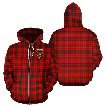 Grant Modern Tartan Hoodie with Family Crest