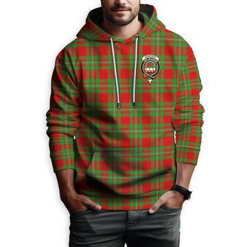 Grierson Tartan Hoodie with Family Crest