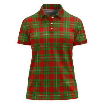 Grierson Tartan Polo Shirt For Women