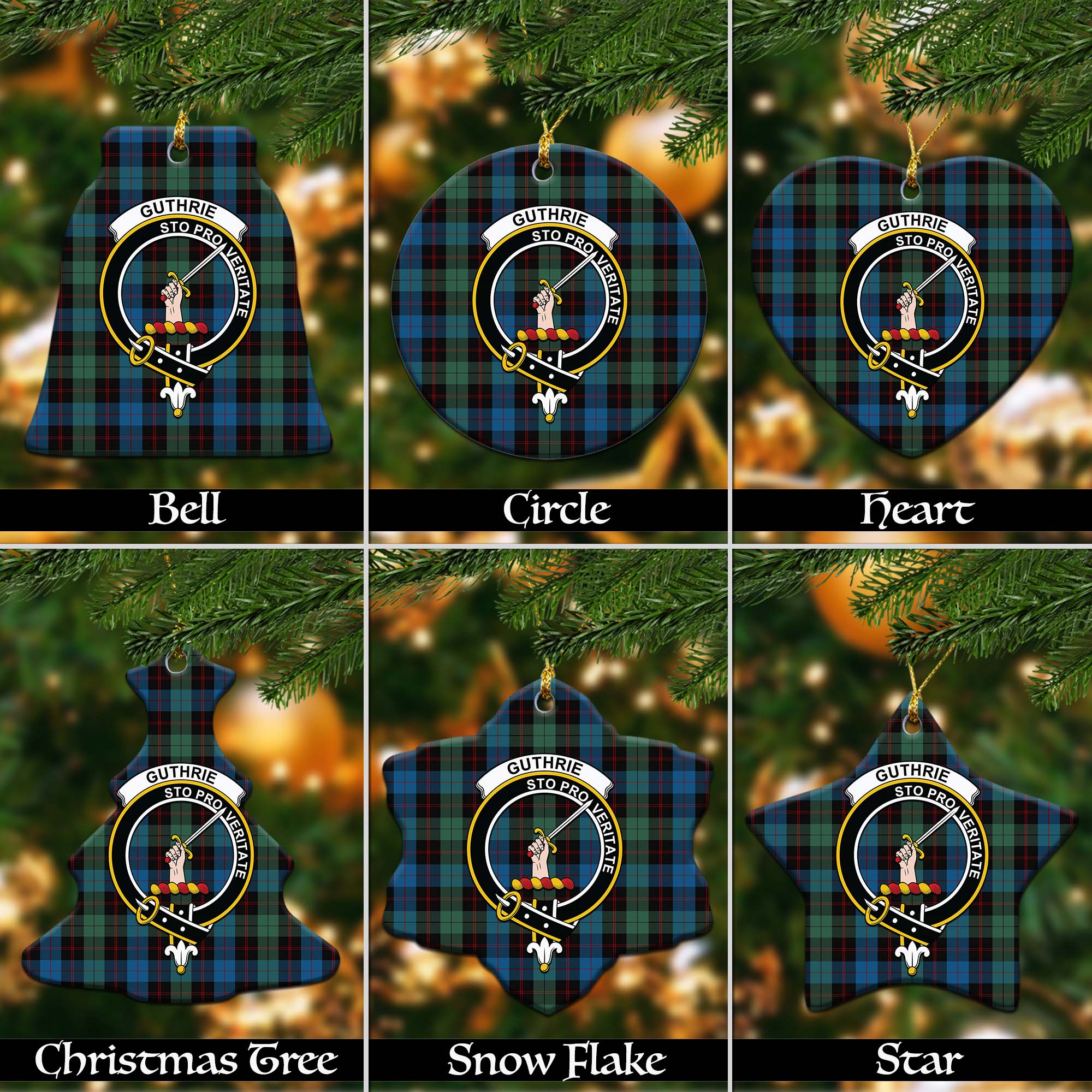 Guthrie Ancient Tartan Crest Long Sleeve Button Shirt