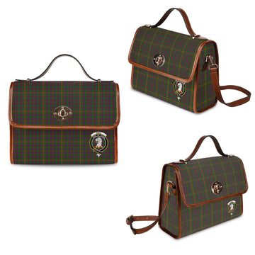 Hall Tartan Waterproof Canvas Bag with Family Crest