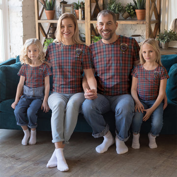 Hannay Dress Tartan T-Shirt with Family Crest