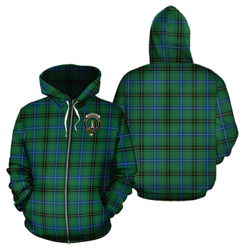 Henderson Ancient Tartan Hoodie with Family Crest
