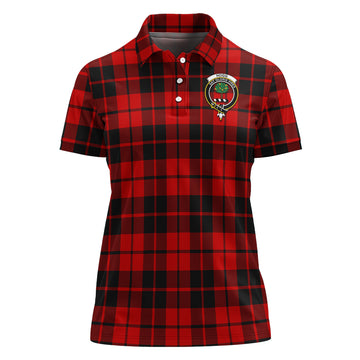 Hogg Tartan Polo Shirt with Family Crest For Women