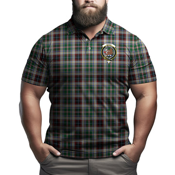 Innes Dress Tartan Men's Polo Shirt with Family Crest