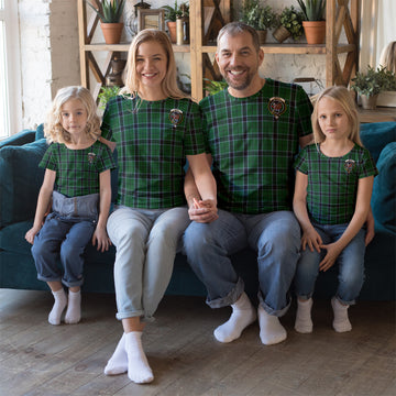 Innes Hunting Tartan T-Shirt with Family Crest