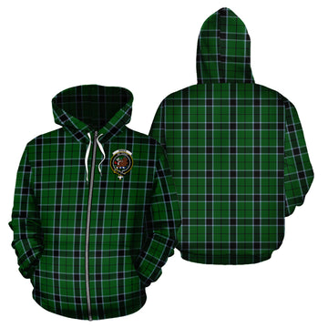 Innes Hunting Tartan Hoodie with Family Crest