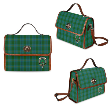 Irvine of Bonshaw Tartan Waterproof Canvas Bag with Family Crest