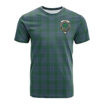 Irvine of Drum Tartan T-Shirt with Family Crest