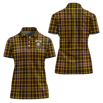 Jardine Tartan Polo Shirt with Family Crest For Women