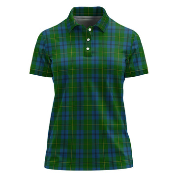 Johnstone-Johnston Tartan Polo Shirt For Women