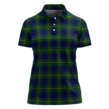 Johnstone-Johnston Modern Tartan Polo Shirt For Women