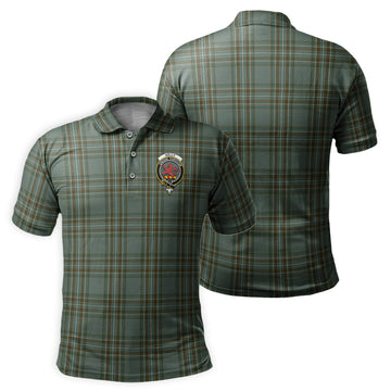 Kelly Dress Tartan Men's Polo Shirt with Family Crest