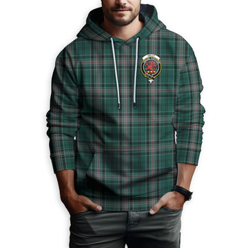Kelly of Sleat Hunting Tartan Hoodie with Family Crest