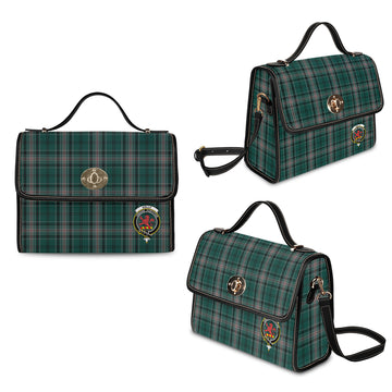 Kelly of Sleat Hunting Tartan Waterproof Canvas Bag with Family Crest