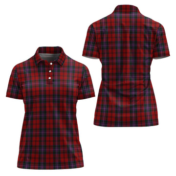 Kelly of Sleat Red Tartan Polo Shirt For Women