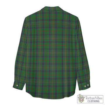 Kennedy Tartan Womens Casual Shirt with Family Crest