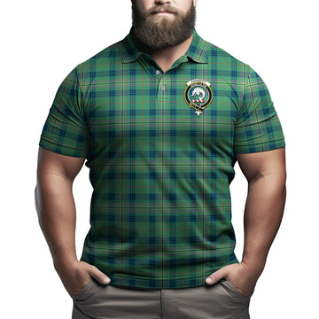 Kennedy Ancient Tartan Men's Polo Shirt with Family Crest