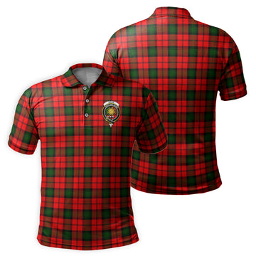 Kerr Modern Tartan Men's Polo Shirt with Family Crest