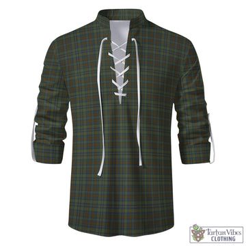 Kerry County Ireland Tartan Men's Scottish Traditional Jacobite Ghillie Kilt Shirt