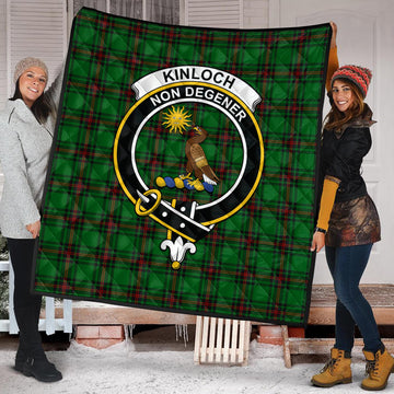 Kinloch Tartan Quilt with Family Crest
