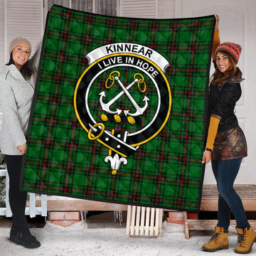 Kinnear Tartan Quilt with Family Crest