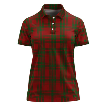 Kyle Green Tartan Polo Shirt For Women
