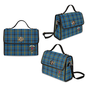 Laing Tartan Waterproof Canvas Bag with Family Crest
