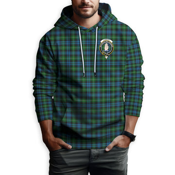 Lamont Tartan Hoodie with Family Crest