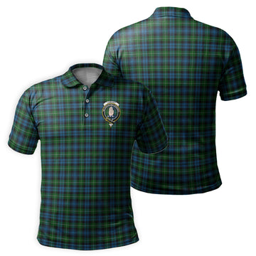 Lamont Tartan Men's Polo Shirt with Family Crest