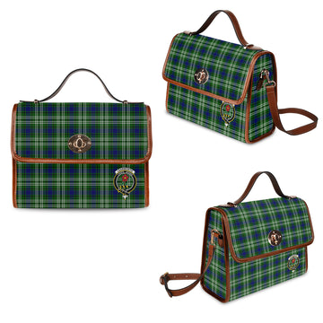 Learmonth Tartan Waterproof Canvas Bag with Family Crest