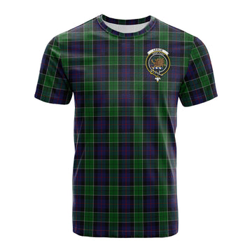 Leslie Hunting Tartan T-Shirt with Family Crest