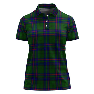 Lockhart Modern Tartan Polo Shirt For Women