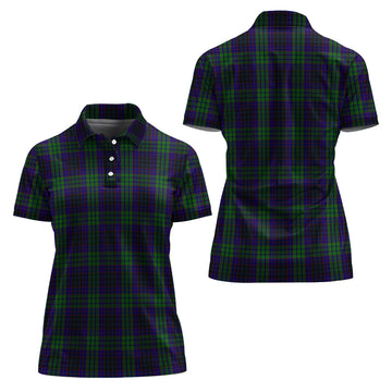 Lumsden Green Tartan Polo Shirt For Women