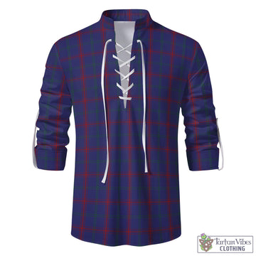 Lynch Tartan Men's Scottish Traditional Jacobite Ghillie Kilt Shirt
