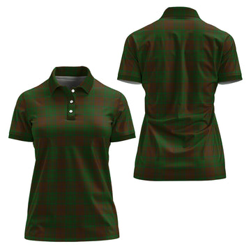 MacAlister of Glenbarr Hunting Tartan Polo Shirt For Women