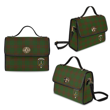 MacAlister of Glenbarr Hunting Tartan Waterproof Canvas Bag with Family Crest