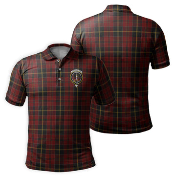 MacAlister of Skye Tartan Men's Polo Shirt with Family Crest