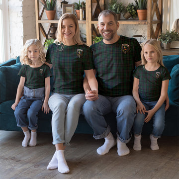 MacAlpin Tartan T-Shirt with Family Crest
