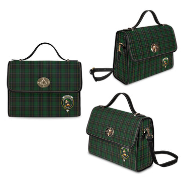 MacAlpin Tartan Waterproof Canvas Bag with Family Crest