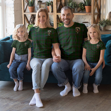 MacAlpin Modern Tartan T-Shirt with Family Crest