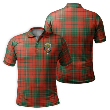 MacAulay Ancient Tartan Men's Polo Shirt with Family Crest